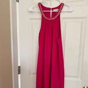 Calvin Klein Chain Halter Shift Mini Dress